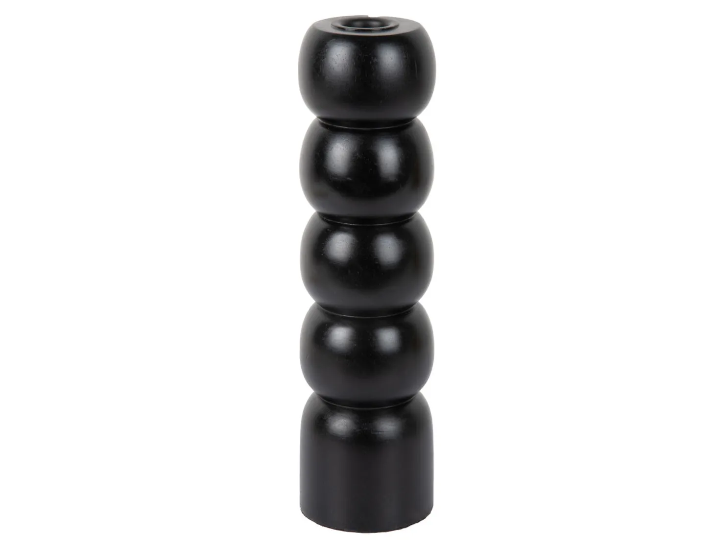Present time - Candle holder Modelar Large mango wood black