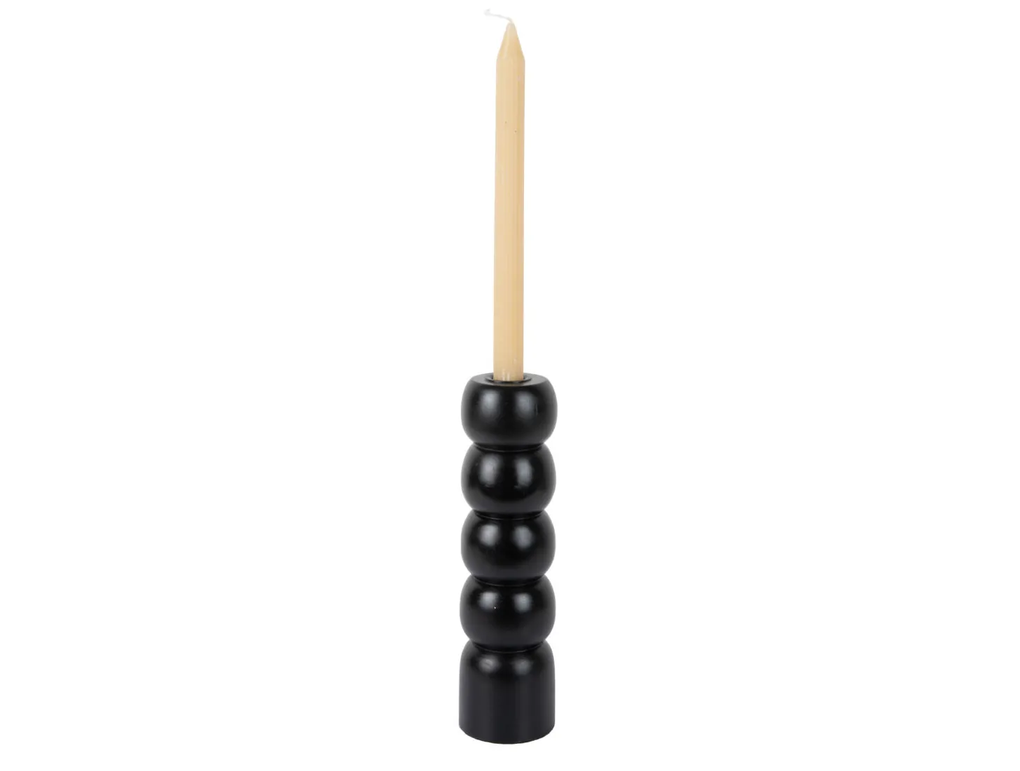 Present time - Candle holder Modelar Large mango wood black