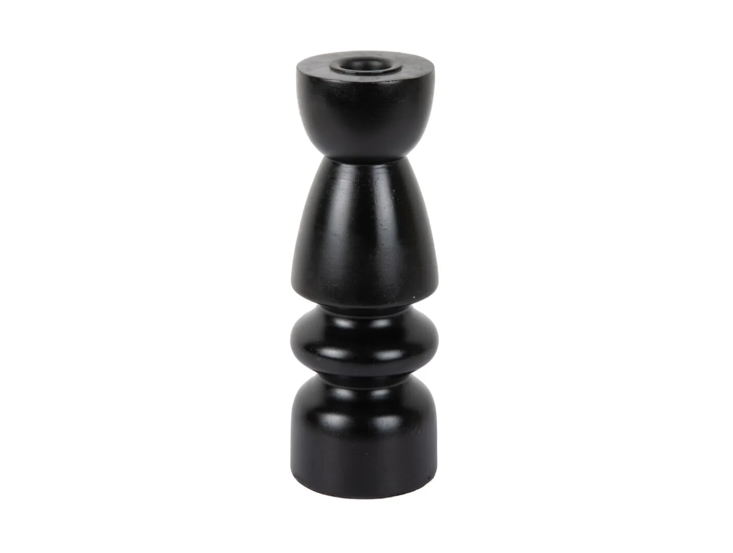 Present time - Candle holder Modelar Medium mango wood black