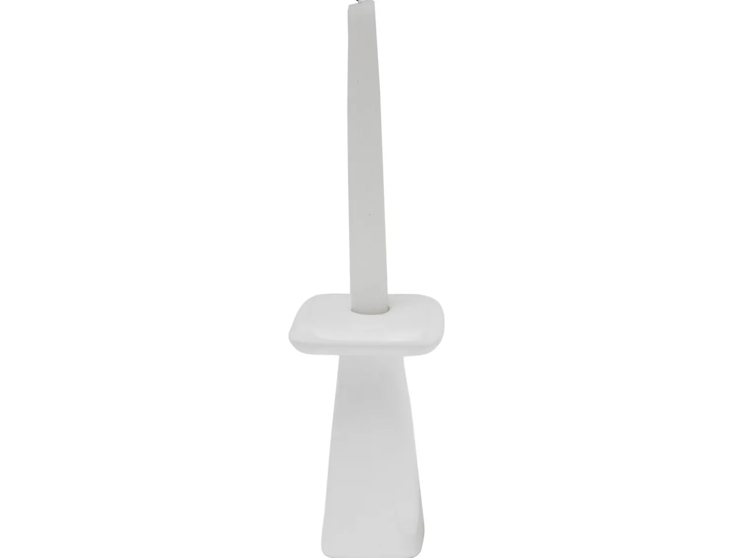 Present time - Candle holder Roca large white