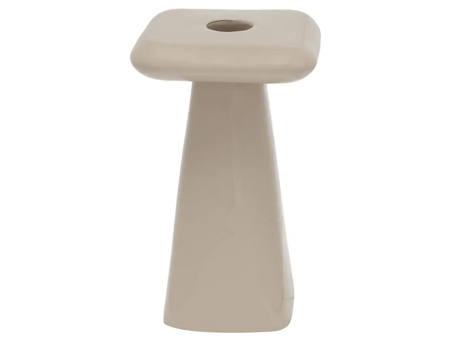Present time - Candle holder Roca large warm grey