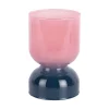 Present time - Candle holder Variado Colores faded pink w. dark blue