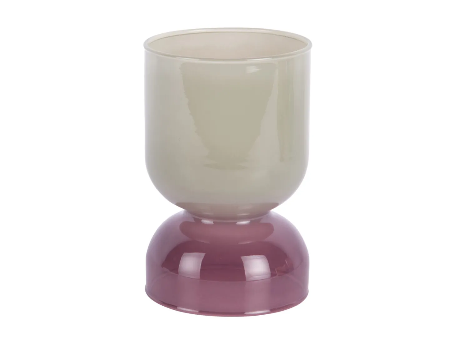 Present time - Candle holder Variado Colores grayed jade w. light mauve