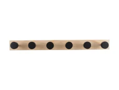 Present time - Coat rack Knobs pinewood black