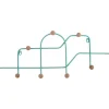 Present time - Coat rack Maze turquoise blue