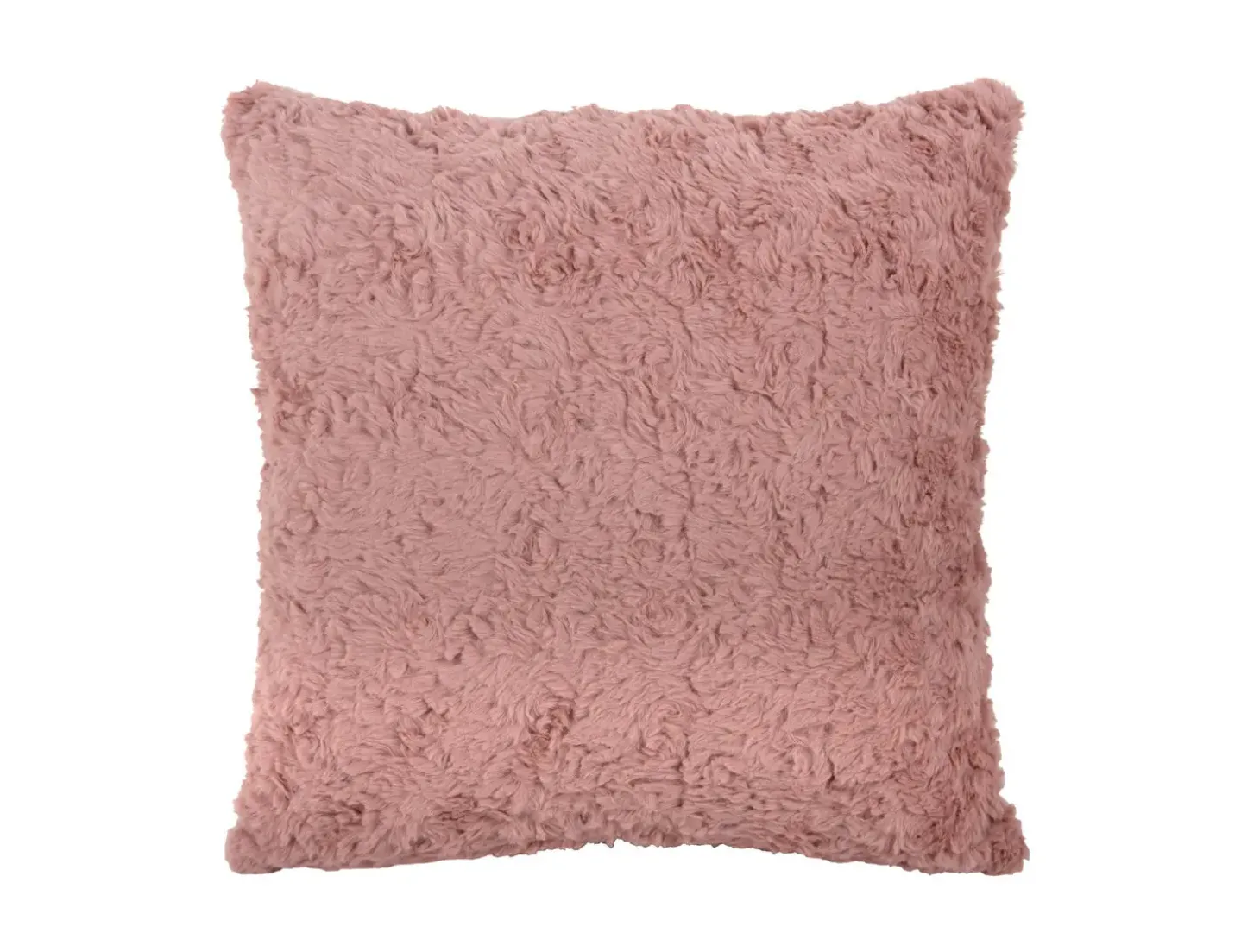 Present time - Cushion Tierno furry faded pink