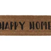 Present time - Doormat Happy Home black