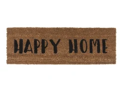 Present time - Doormat Happy Home black