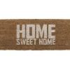 Present time - Doormat Home Sweet Home white coir