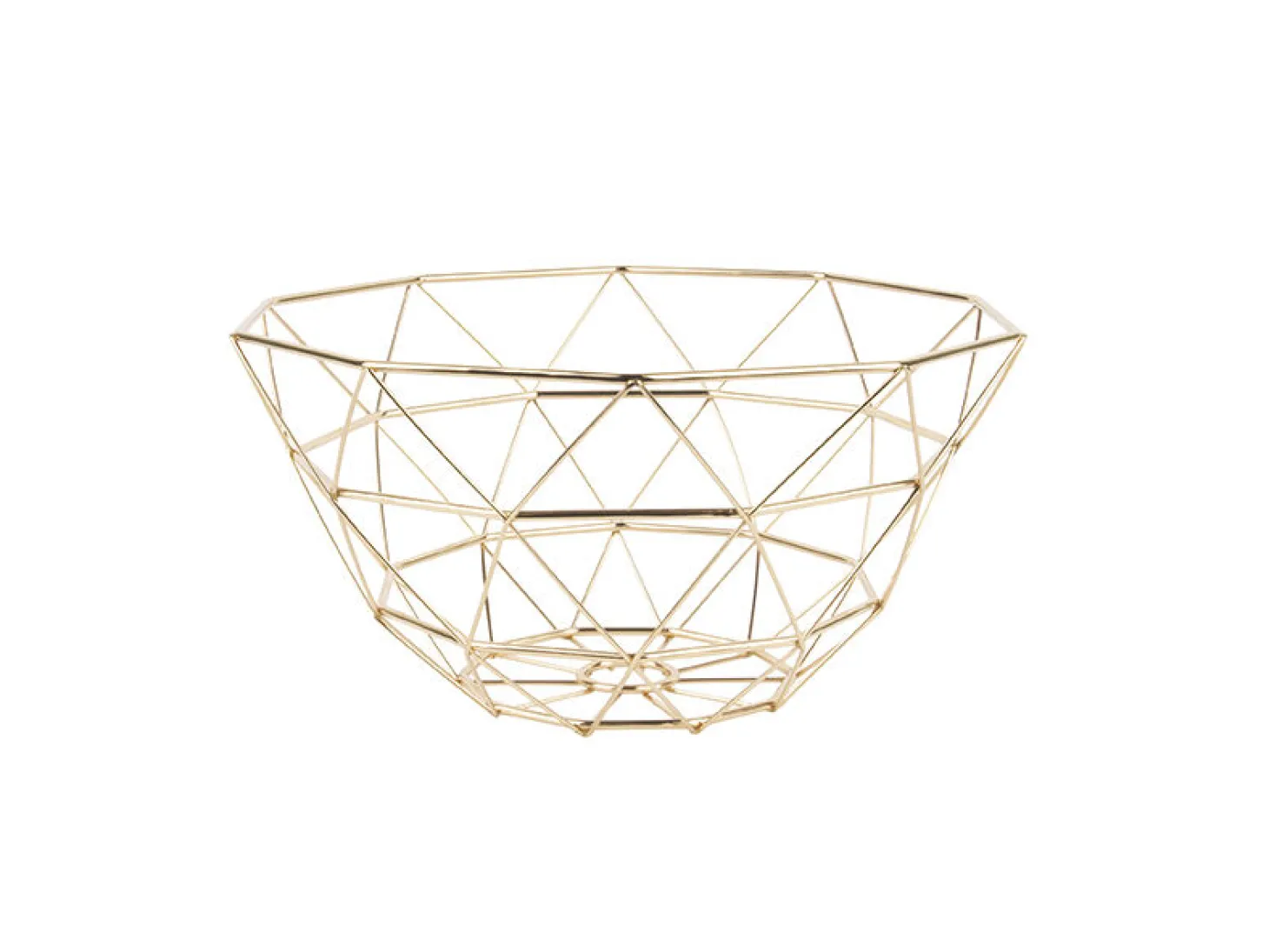 Present time - Fruit Basket Diamond Cut iron gold plated