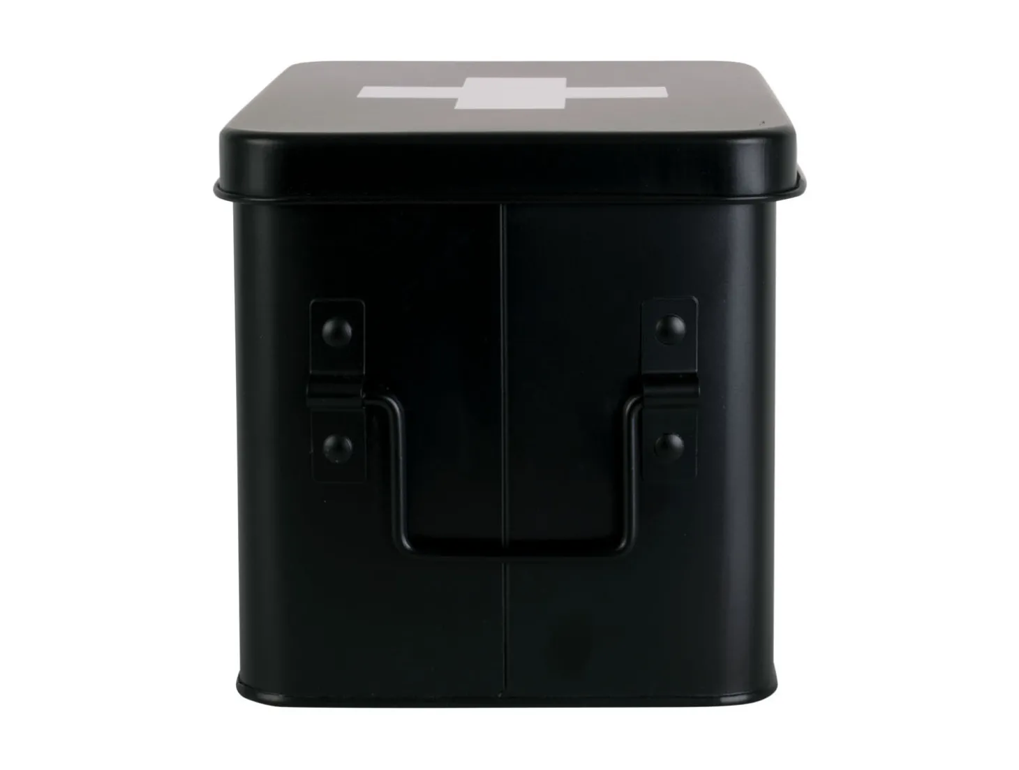 Present time - Medicine storage box medium metal matt black