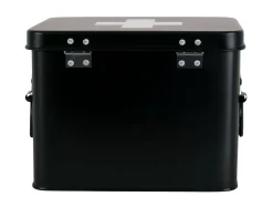 Present time - Medicine storage box medium metal matt black