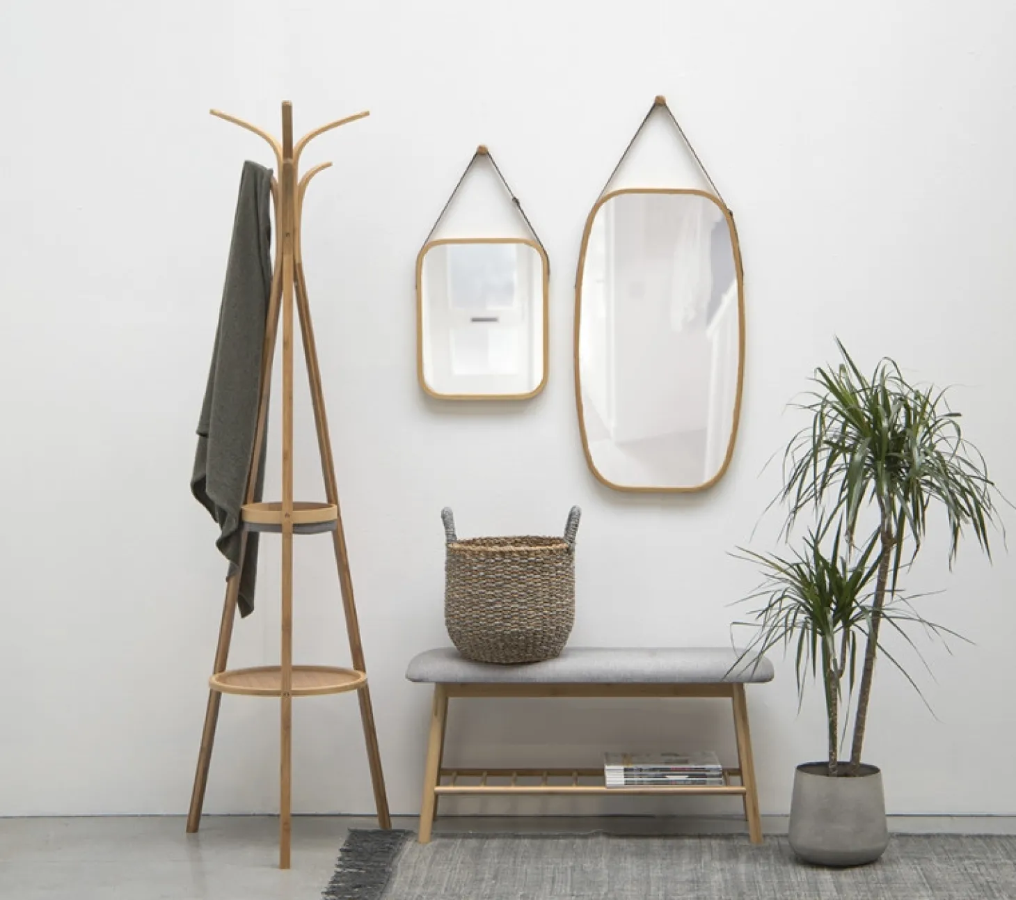 Present time - Mirror Idyllic large bamboo