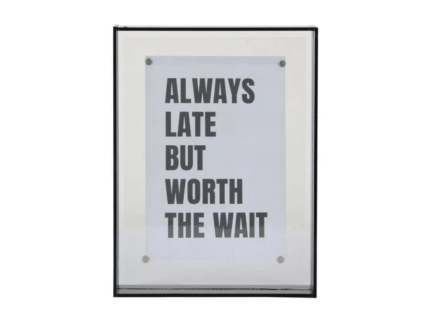 Present time - Photo frame Gayo Medium acrylic dark grey