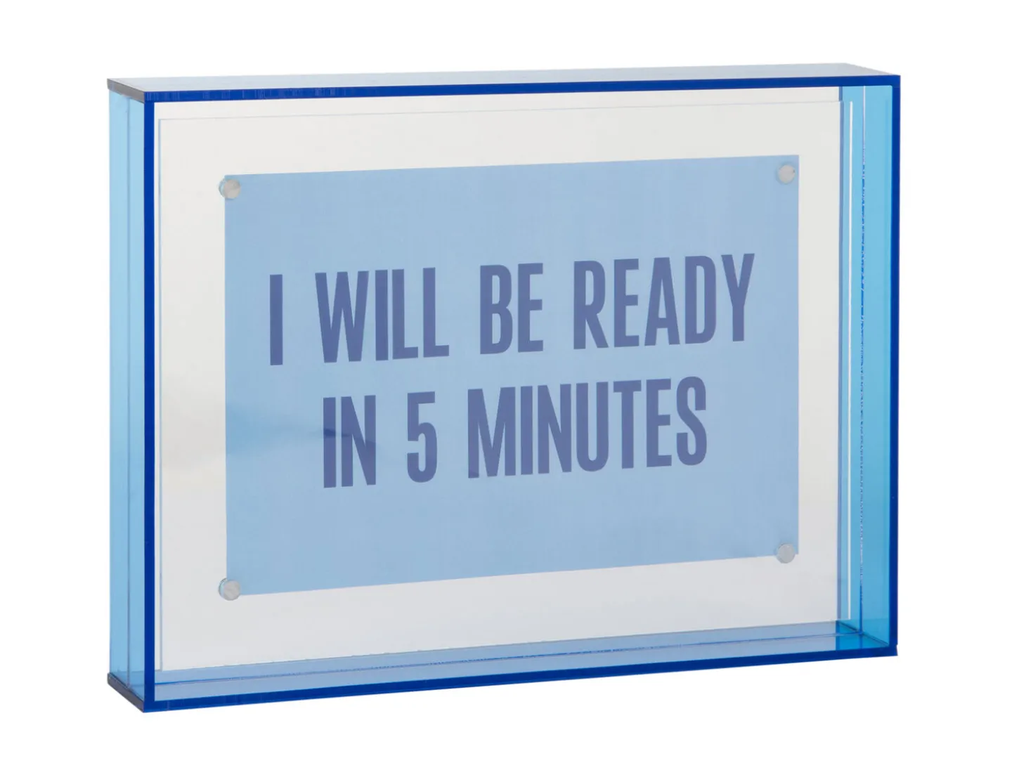 Present time - Photo frame Gayo Medium acrylic dark blue