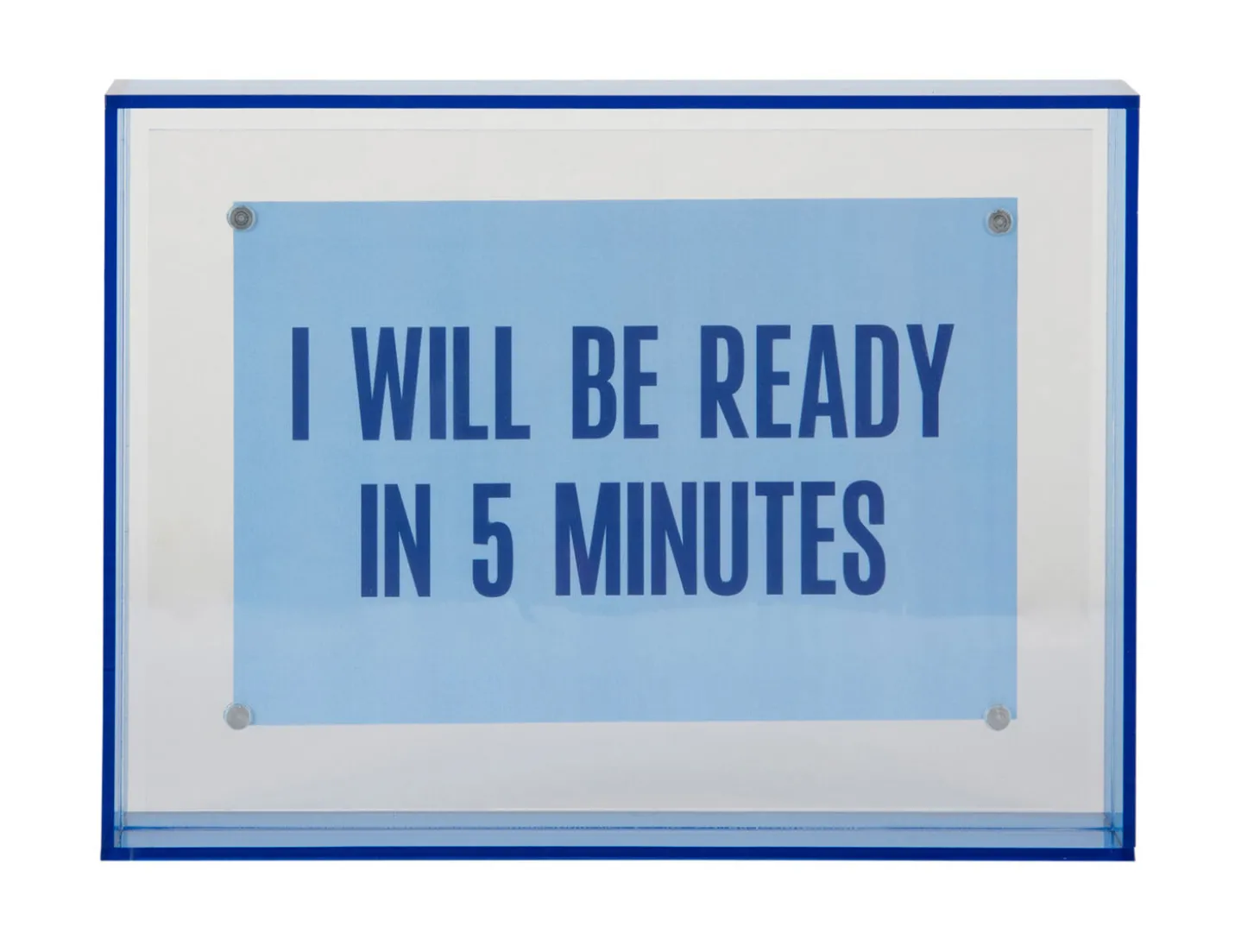Present time - Photo frame Gayo Medium acrylic dark blue