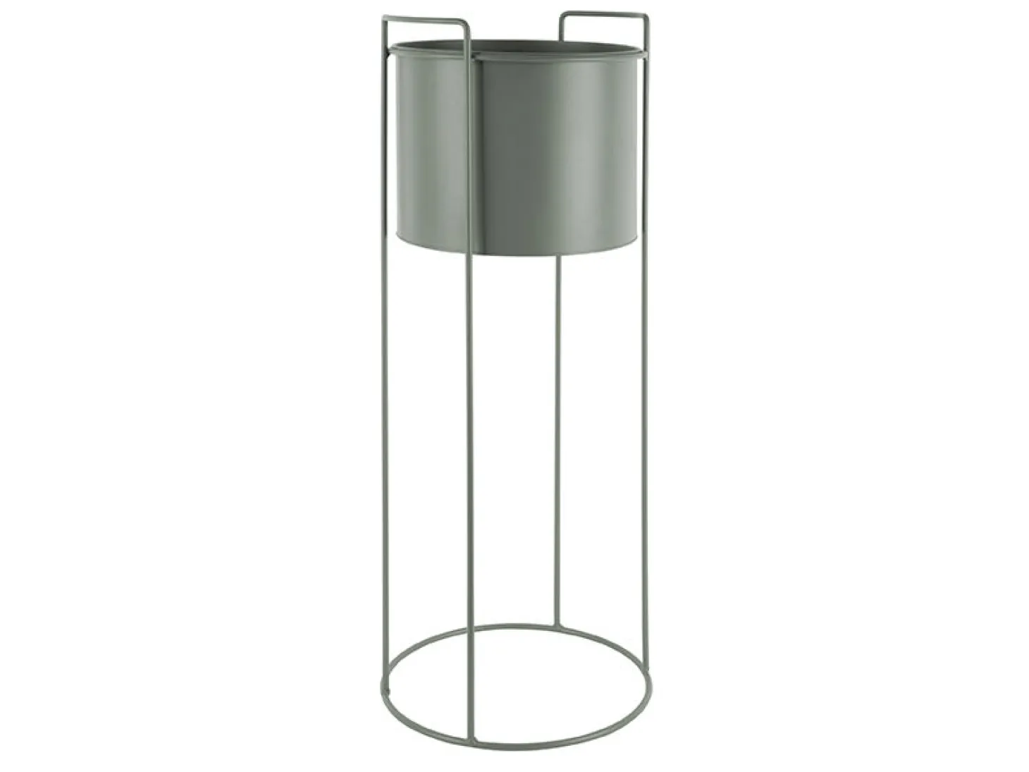 Present time - Plant pot set Essence round iron jungle green
