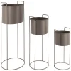 Present time - Plant pot set Essence round iron moss green