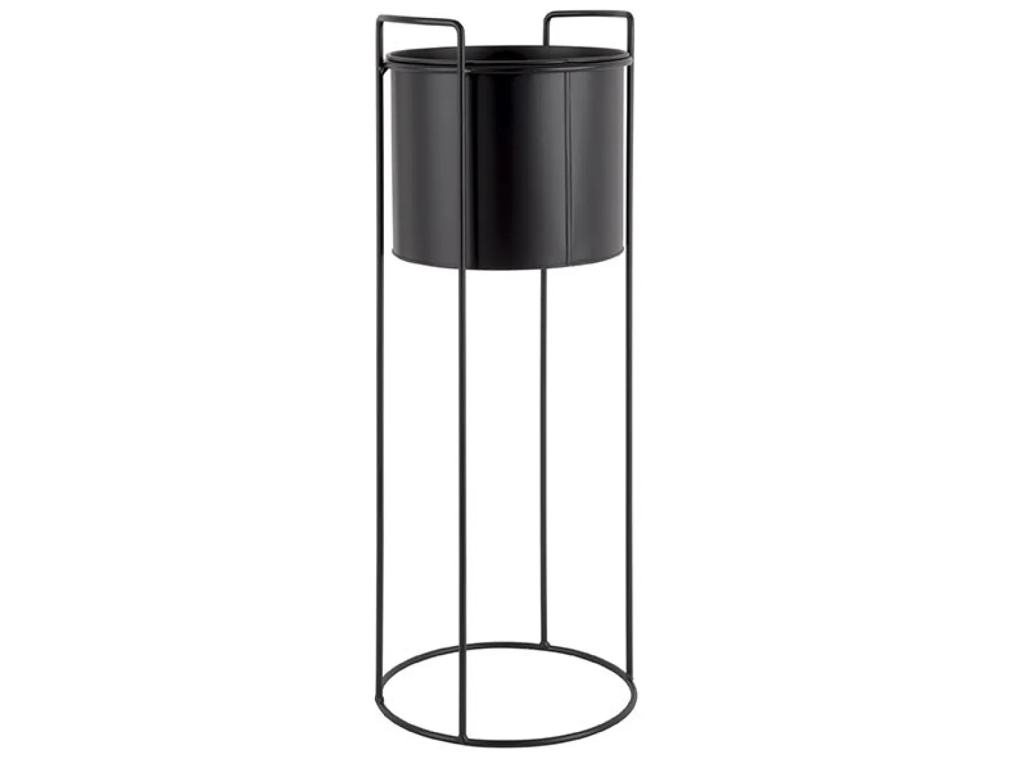 Present time - Plant pot set Essence round iron black