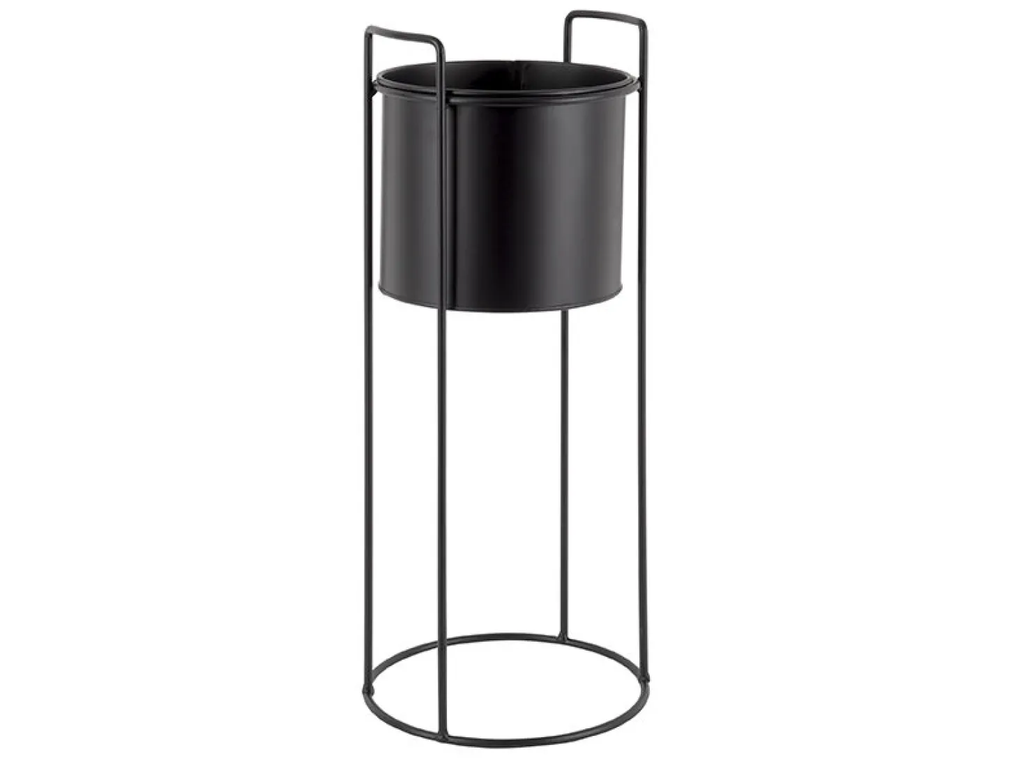 Present time - Plant pot set Essence round iron black