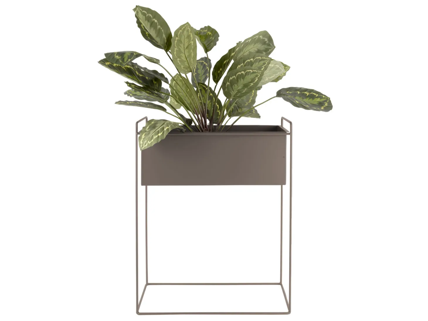 Present time - Plant pot set Essence straight iron moss green