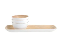 Present time - Snack set Puro bamboo white
