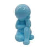 Present time - Statue Amigo Dreaming medium soft blue