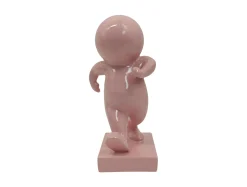 Present time - Statue Amigo Walking Medium soft pink