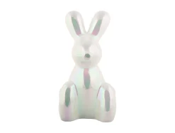 Present time - Statue Balloon Bunny large ceramic white plated