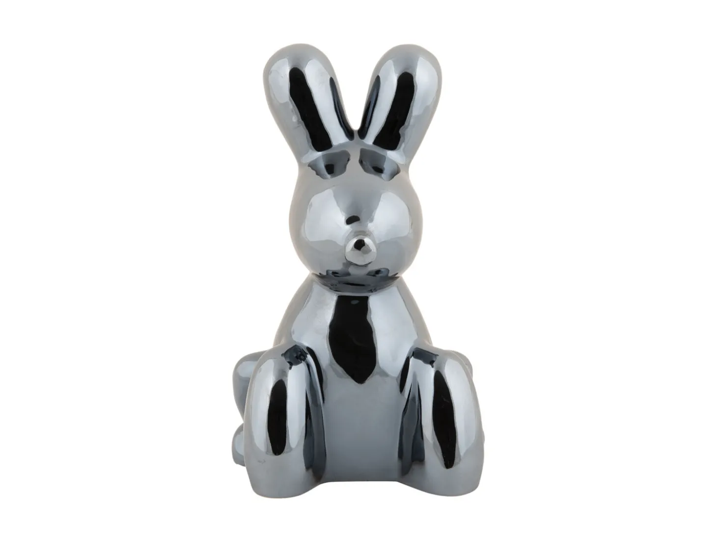 Present time - Statue Balloon Bunny ceramic black plated