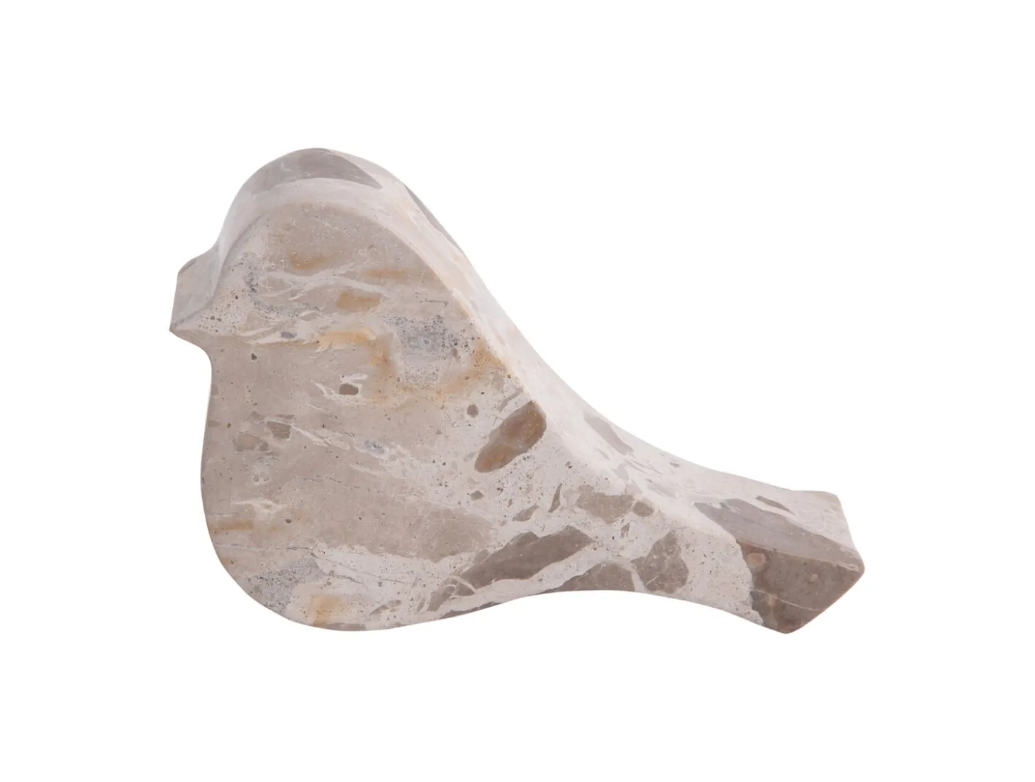 Present time - Statue Bird small marble brown