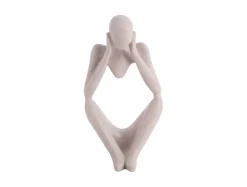 Present time - Statue Dreaming polyresin light grey
