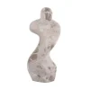 Present time - Statue Female abstract marble brown