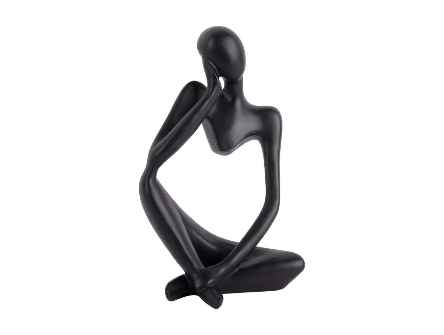 Present time - Statue Imagine polyresin black