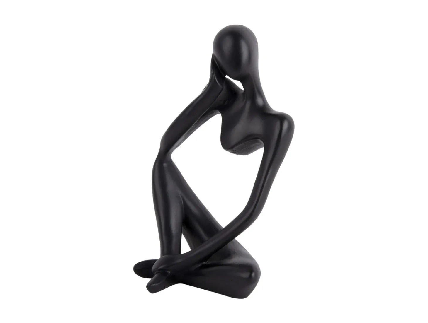 Present time - Statue Imagine polyresin black