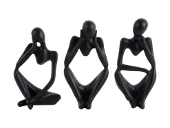 Present time - Statue Imagine polyresin black