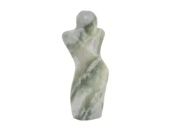 Present time - Statue Male abstract marble himalayan green