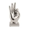 Present time - Statue Perfecto ceramic chrome plated