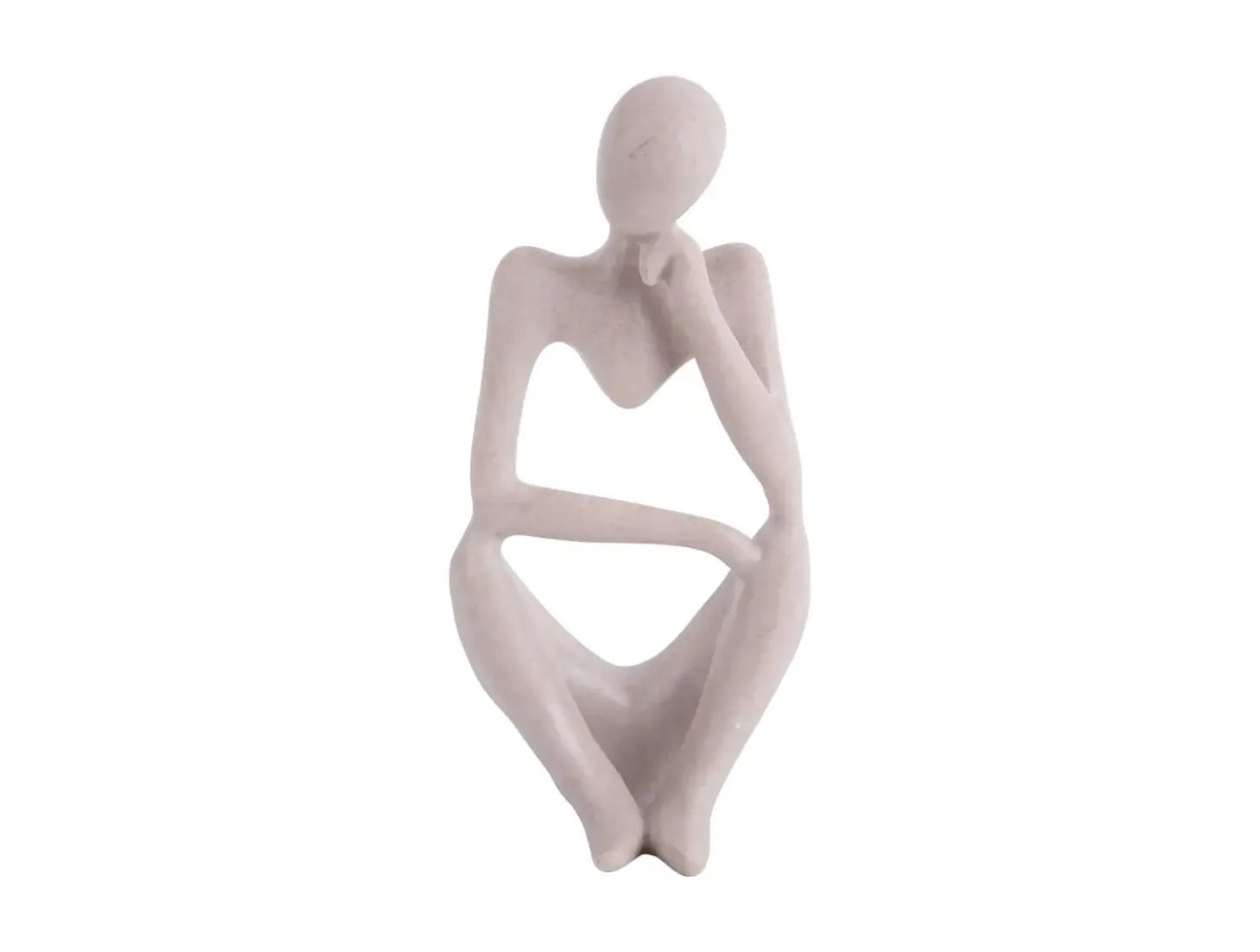 Present time - Statue Wondering polyresin light grey