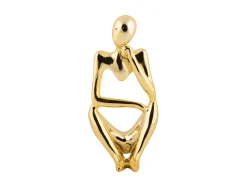 Present time - Statue Wondering polyresin gold plated
