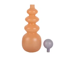 Present time - Vase Alegre Anillo large peach orange w. soft purple