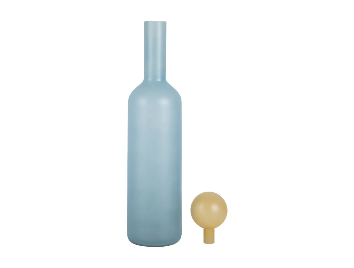 Present time - Vase Alegre Botellin large soft blue w. soft yellow