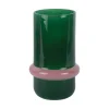 Present time - Vase Animado Anillo medium retro green w. soft pink