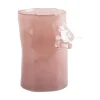 Present time - Vase Bird On Branch small soft pink
