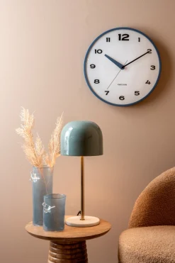 Present time - Vase Bird On Branch large misty blue