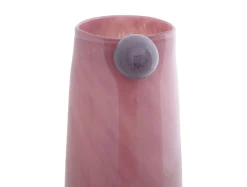 Present time - Vase Bolita glass large soft pink w. soft purple