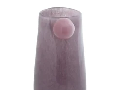Present time - Vase Bolita glass medium soft purple w. soft pink