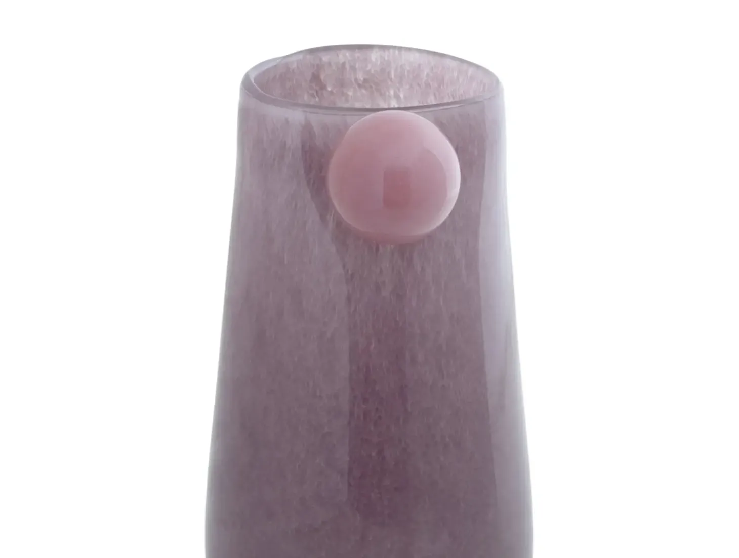 Present time - Vase Bolita glass medium soft purple w. soft pink