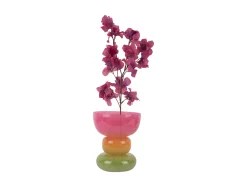 Present time - Vase Funky Vibes glass wide multi colour