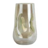 Present time - Vase Luster organic large shiny jungle green